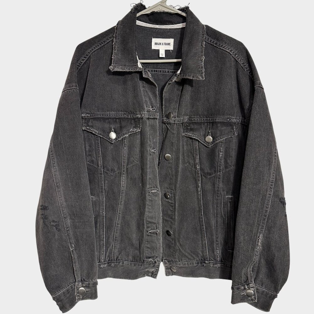 Imaan x FRAME JEAN Jacket Womans XS Oversized Fit